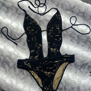 GUESS Cutout One Piece Swimsuit